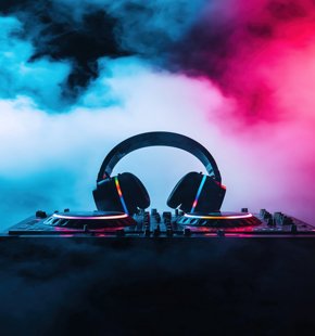 Indie band recording acoustic session